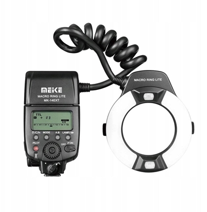 Picture of Lampa Byskowa Led Ttl Do Makro Makrofotografii Do Nikon / Meike Mk-14ext-n