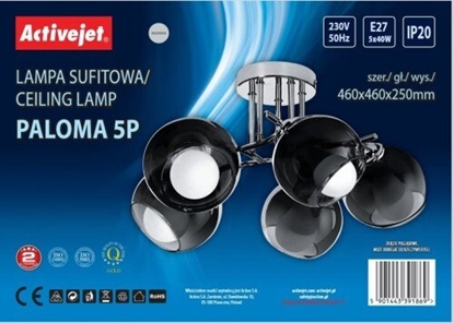 Attēls no Lampa wiszca Activejet Lampa wiszca AJE-PALOMA 5P E27 5x40W