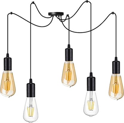 Picture of Lampa wiszca Orno LINO lampa wiszca, moc max. 5x60W, E27, czarna