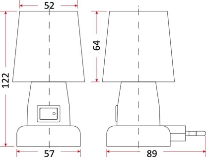 Picture of Lampka wtykowa do gniazdka Rum-Lux ML-1  (05360)