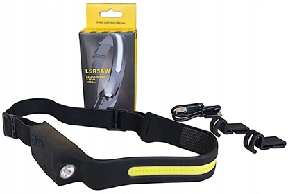 Attēls no Latarka Partnersite Akumulatorowa latarka czoowa LSR5AW 5W LED SMD z adowaniem na wejcie USB 16136