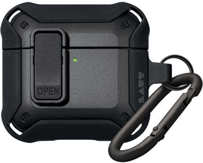 Изображение Laut ZENTRY Black protective case for AirPods 4zh Gen.