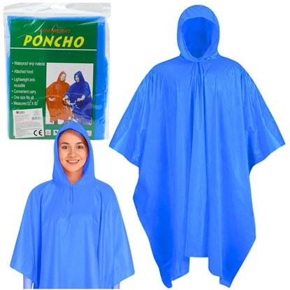 Picture of Lean Paszcz Peleryna przeciwdeszczowa wielokrotnego uytku niebieska 132 x 203 cm EDUKAMP