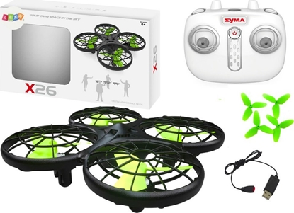 Изображение LeanToys Zdalnie Sterowany Dron X26 SYMA Czarny