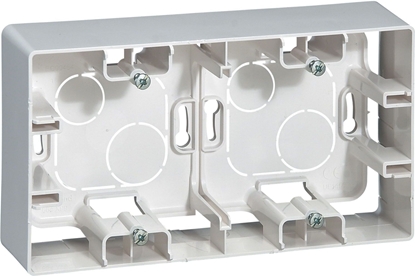 Attēls no Legrand Puszka osprzt natynkowe 4 x 4mm2 159.5mm 88.5 x 40mm IP44 biay podwójna biaa (664799)
