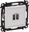 Изображение Legrand VALENA LIFE adowarka z gniazdem 2xUSB biay (753112)