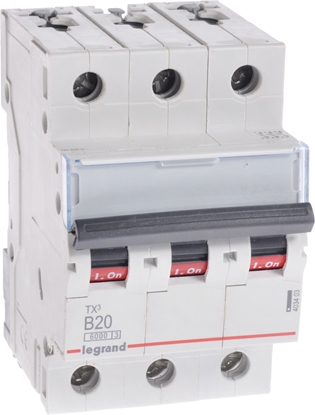 Picture of Legrand Wycznik nadprdowy S 303 3P B 20A 6000A - 403403