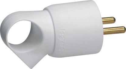 Picture of Legrand Wtyczka z uziemieniem i uchytem 16A 2P+Z 230V biaa - 50103