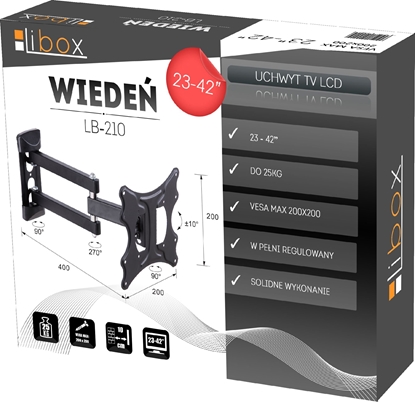 Picture of Libox Uchwyt cienny LB-210 23'' - 42''
