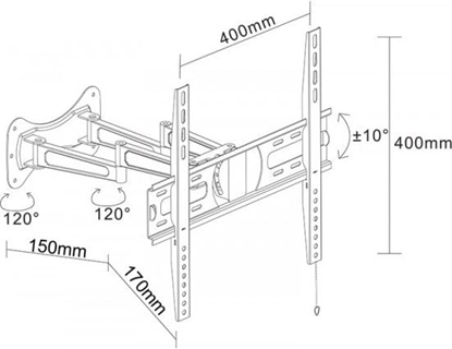 Picture of Libox Uchwyt cienny LB-410 23'' - 48''