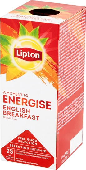 Изображение Lipton Herbata A moment to Energise English Breakfast 25 kopert
