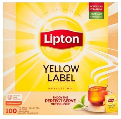 Изображение Lipton Herbata czarna Yellow Label 100 torebek (180g)