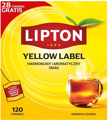 Picture of Lipton Herbata czarna Yellow Label 120 torebek