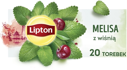 Attēls no Lipton Herbatka zioowa aromatyzowana Melisa z wini 20 torebek