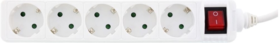 Picture of Listwa zasilajca InLine 5 gniazd 1.5 m biaa (16451G)