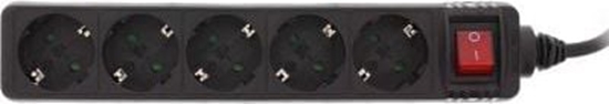 Picture of Listwa zasilajca InLine 5 gniazd 1.5 m czarna (16451D)