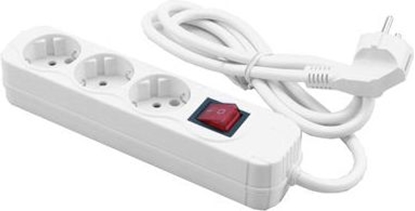 Picture of Listwa zasilajca MediaRange 3 gniazda 1.4 m biaa (MRCS205)