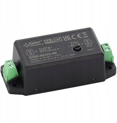 Attēls no Listwa zasilajca Pulsar PRZETWORNICA ZASILANIA DCDC-ADJ2A-SD