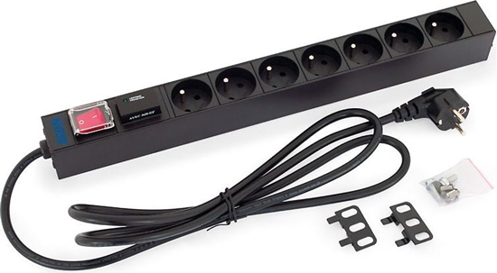 Изображение Listwa zasilajca Triton 7 gniazd 2 m czarna (RAB-PD-X11-A1)