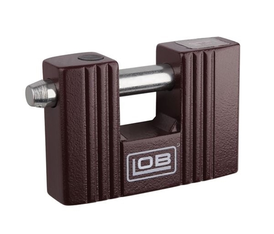 Picture of LOB Kódka trzpieniowa brzowa 74mm 3 klucze (KT02)