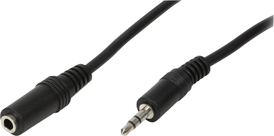 Изображение Kabel LogiLink Jack 3.5mm - Jack 3.5mm 5m czarny (CA1055)