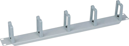 Изображение Logilink Kabelführungspanel 19" 1HE, 5 Plastikringe, grau