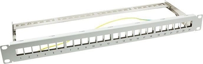 Изображение Logilink Keystone Patchpanel 19", 24 Module, leer, grau