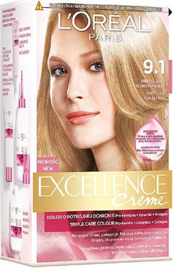 Picture of LOreal Paris Excellence Creme Krem koloryzujcy 9.1 bardzo jasny blond popielaty