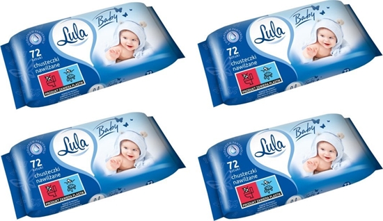 Picture of Lula Chusteczki nawilane z Pantenolem 4x72 szt.