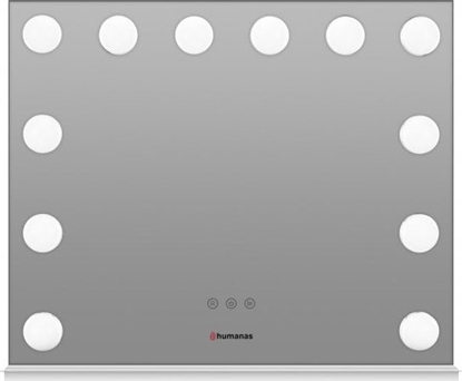 Picture of Lusterko kosmetyczne Humanas Lustro do makijau HS-HM02 z owietleniem LED - biae