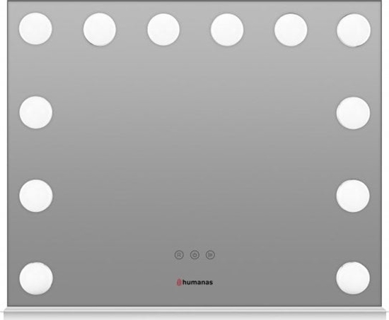 Picture of Lusterko kosmetyczne Humanas Lustro do makijau HS-HM02 z owietleniem LED - biae