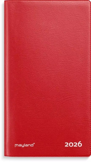 Picture of Mayland-Burde Index Planner kalendarz miesiczny czerwony vinyl 2026