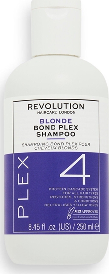Изображение MAKE UP REVOLUTION Revolution Haircare Plex 4 Blonde Bond Plex Shampoo Szampon do wosów blond 250ml