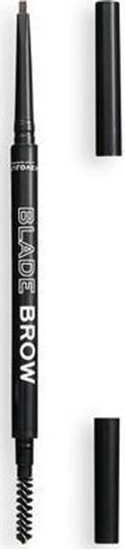 Изображение Makeup Revolution Blade Brow Pensil - dwustronna kredka do brwi Brown 1szt