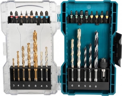 Изображение Makita drill ' bit set E-07054, 29 pieces (folding box with transparent lid)
