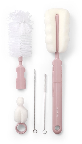 Picture of MAM BABY BABY ONO 735/05 SZCZOTKI DO BUTELKI I SMOCZKÓW I BUTELEK Z WYMIENN RCZK RÓOWE