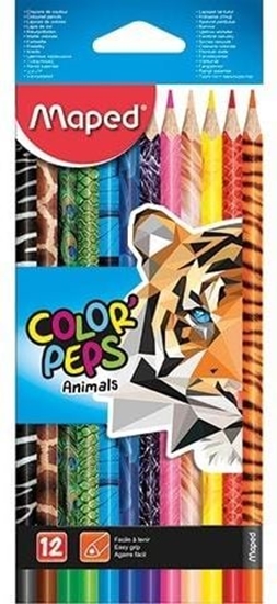 Изображение Maped Kredki Colorpeps Animal 12 kolorów MAPED