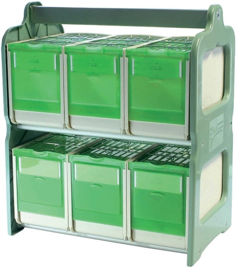 Picture of Mascow Rega z 6 transporterami zielony, 37x22xwys43 cm