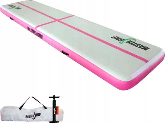 Picture of Master Dmuchany materac gimnastyczny MAS-B866-P 400 cm x 100 cm x 20 cm róowy