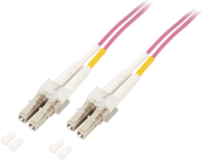 Attēls no Mcab Patchcord wiatowodowy, DUPLEX, LC-LC, 50/125µ, OM4, LSZH, 5m, fioletowy (7003405)