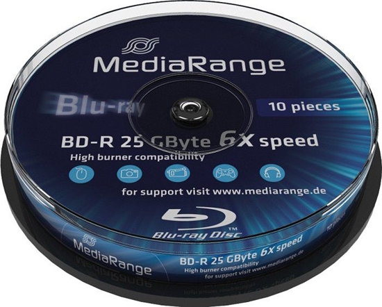 Picture of MediaRange BD-R 25 GB 6x 10 sztuk (MR499)