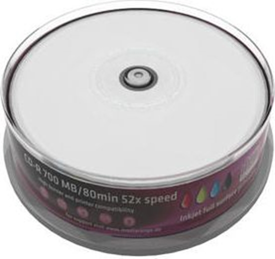 Picture of Mediarange CD-R 700MB  25pcs Spindel 52x Inkjet Printable