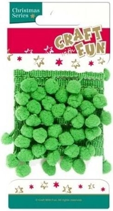 Изображение Mega Creative Ozdoba dekoracyjna tama z pomponami 1,5m