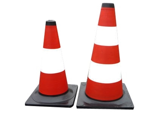 Изображение Mega Pachoek drogowy biao-czerwony 40cm odblaskowy - 35581