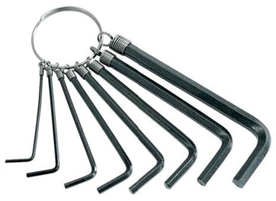 Изображение Mega Zestaw kluczy imbusowych hex typ L 2-10mm 8szt. (48018)