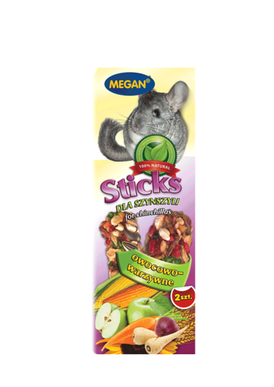 Picture of Megan Sticks dla szynszyli owocowo-warzywne 2 szt. 90g - ME113