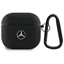 Attēls no Mercedes-Benz Mercedes MEA4CSLBK AirPods 4 cover black/black Leather Metal Logo