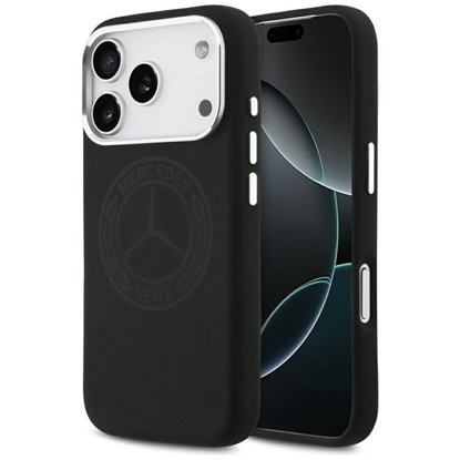 Изображение Mercedes-Benz Mercedes Silicone Vintage Logo MagSafe Case for iPhone 17 Pro - Black