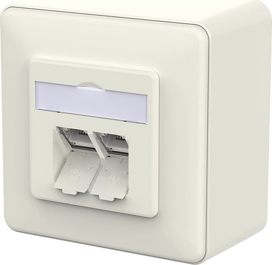 Picture of Metz Connect E-DAT C6A IDC Dose, 2 Port, AP, reinweiß