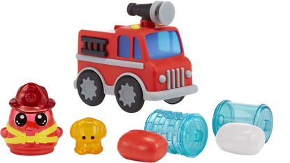 Изображение MGA DohKins Firetruck & Firefighter Zestaw do zabawy z modeliny 192 g Wielokolorowy